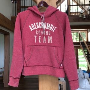Abercrombie and Fitch Red Hoodie